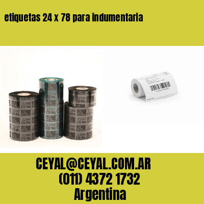 etiquetas 24 x 78 para indumentaria