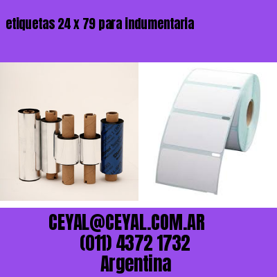etiquetas 24 x 79 para indumentaria