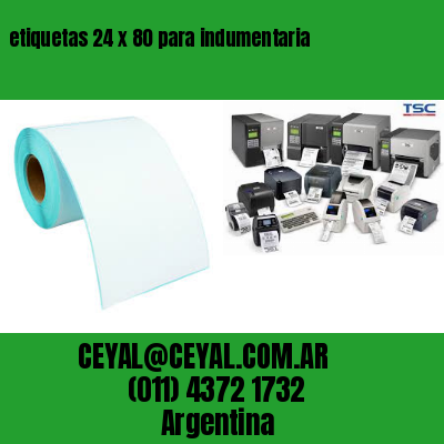 etiquetas 24 x 80 para indumentaria