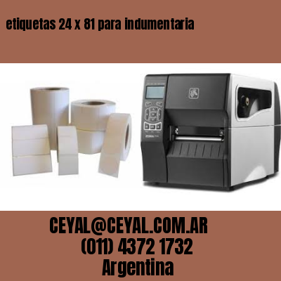 etiquetas 24 x 81 para indumentaria