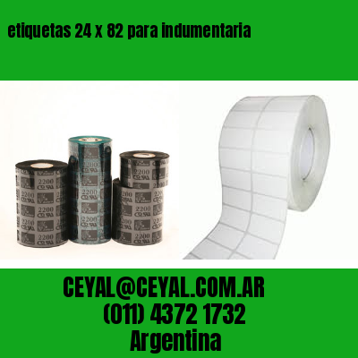 etiquetas 24 x 82 para indumentaria