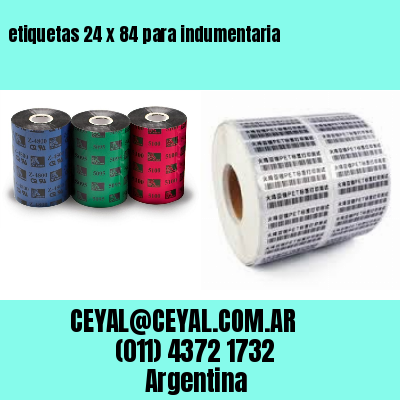 etiquetas 24 x 84 para indumentaria
