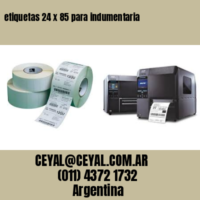 etiquetas 24 x 85 para indumentaria