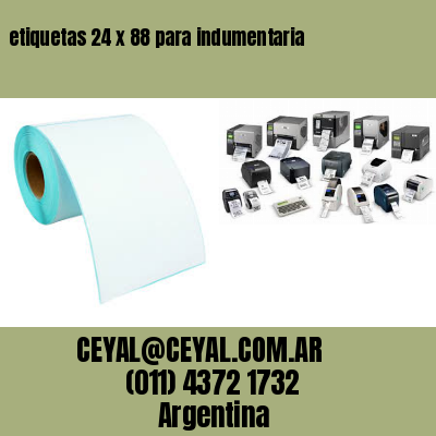 etiquetas 24 x 88 para indumentaria