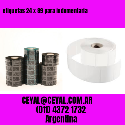 etiquetas 24 x 89 para indumentaria