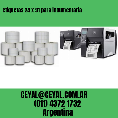 etiquetas 24 x 91 para indumentaria