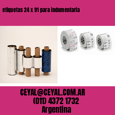 etiquetas 24 x 91 para indumentaria