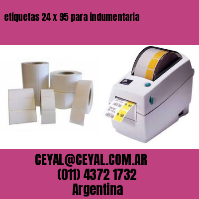 etiquetas 24 x 95 para indumentaria