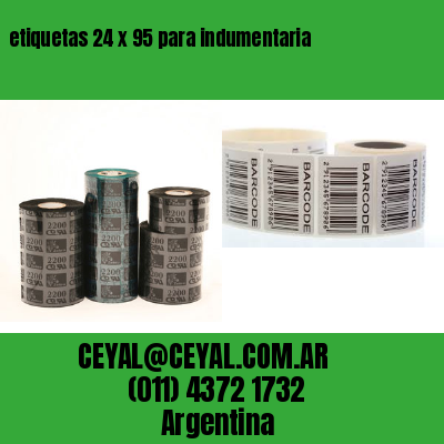 etiquetas 24 x 95 para indumentaria