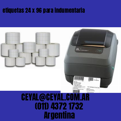 etiquetas 24 x 96 para indumentaria
