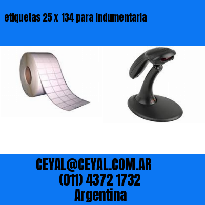 etiquetas 25 x 134 para indumentaria