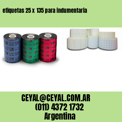 etiquetas 25 x 135 para indumentaria