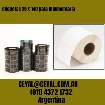 etiquetas 25 x 140 para indumentaria