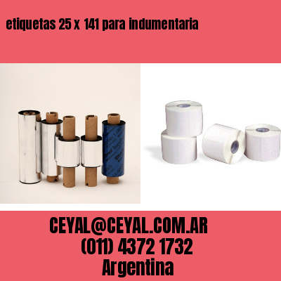 etiquetas 25 x 141 para indumentaria