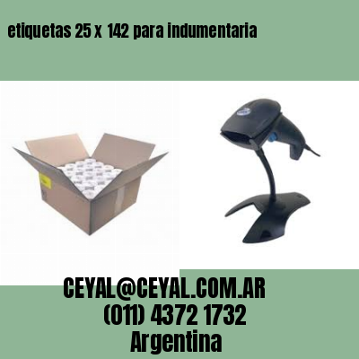 etiquetas 25 x 142 para indumentaria