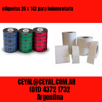etiquetas 25 x 142 para indumentaria