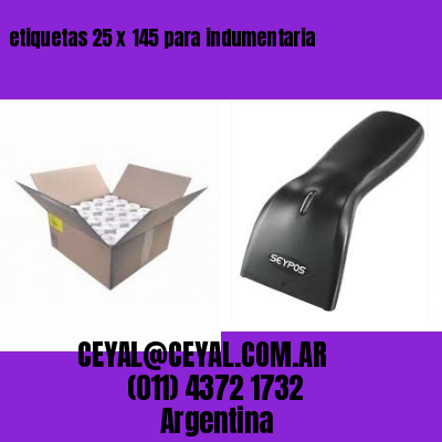 etiquetas 25 x 145 para indumentaria