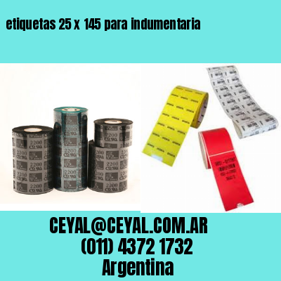 etiquetas 25 x 145 para indumentaria