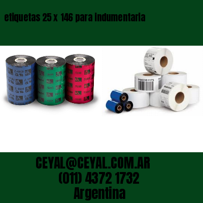 etiquetas 25 x 146 para indumentaria