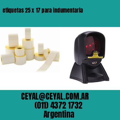 etiquetas 25 x 17 para indumentaria