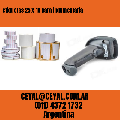 etiquetas 25 x 18 para indumentaria