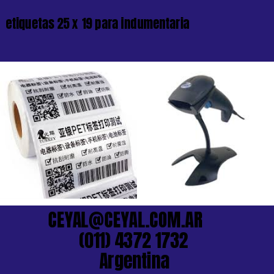 etiquetas 25 x 19 para indumentaria