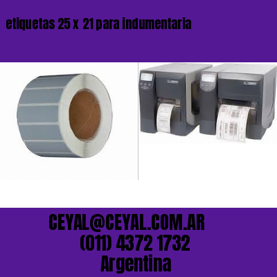 etiquetas 25 x 21 para indumentaria