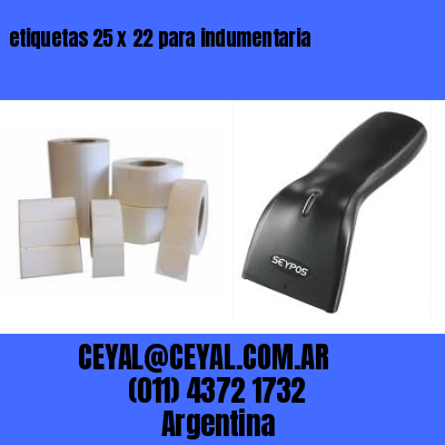 etiquetas 25 x 22 para indumentaria
