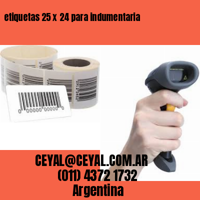 etiquetas 25 x 24 para indumentaria