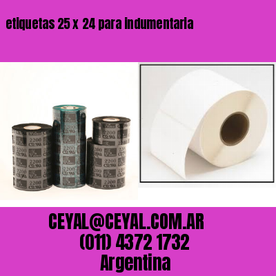 etiquetas 25 x 24 para indumentaria