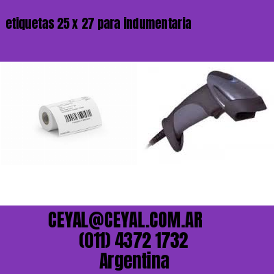 etiquetas 25 x 27 para indumentaria