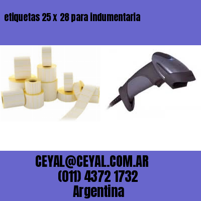 etiquetas 25 x 28 para indumentaria