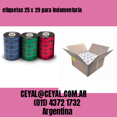 etiquetas 25 x 29 para indumentaria