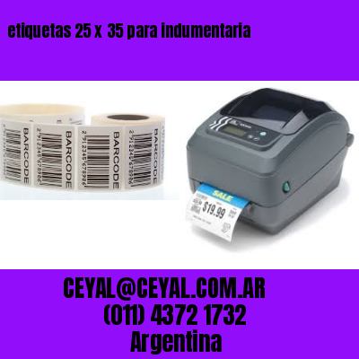 etiquetas 25 x 35 para indumentaria