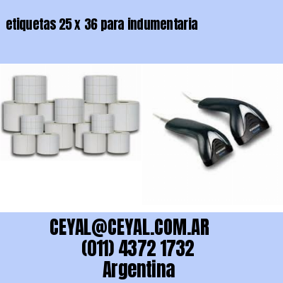 etiquetas 25 x 36 para indumentaria