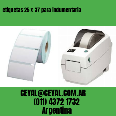 etiquetas 25 x 37 para indumentaria