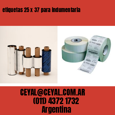 etiquetas 25 x 37 para indumentaria