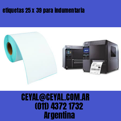 etiquetas 25 x 39 para indumentaria