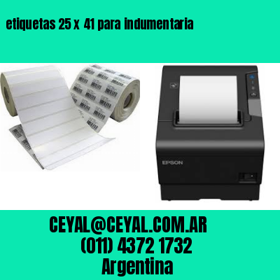 etiquetas 25 x 41 para indumentaria