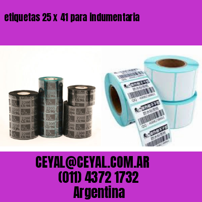 etiquetas 25 x 41 para indumentaria