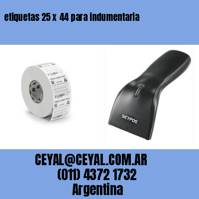 etiquetas 25 x 44 para indumentaria