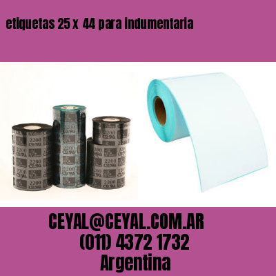 etiquetas 25 x 44 para indumentaria