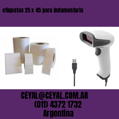 etiquetas 25 x 45 para indumentaria