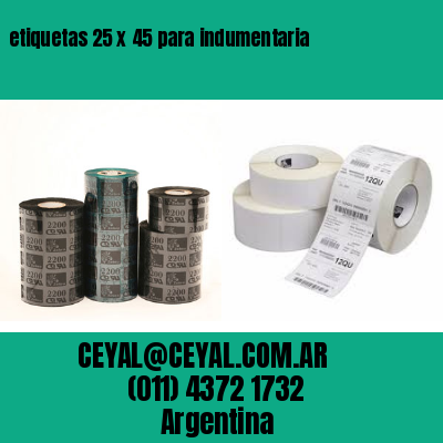 etiquetas 25 x 45 para indumentaria