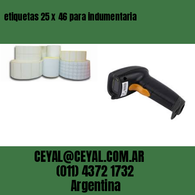etiquetas 25 x 46 para indumentaria