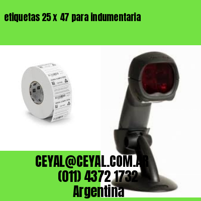 etiquetas 25 x 47 para indumentaria