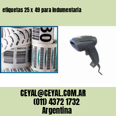 etiquetas 25 x 49 para indumentaria