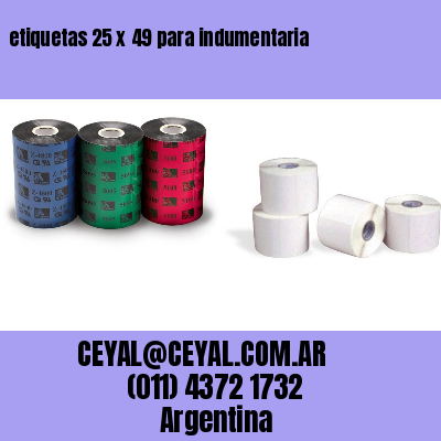 etiquetas 25 x 49 para indumentaria