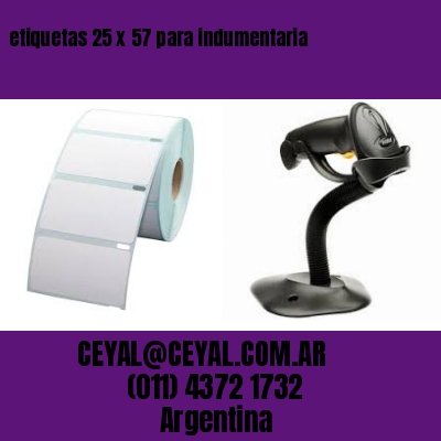 etiquetas 25 x 57 para indumentaria