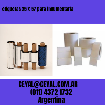 etiquetas 25 x 57 para indumentaria